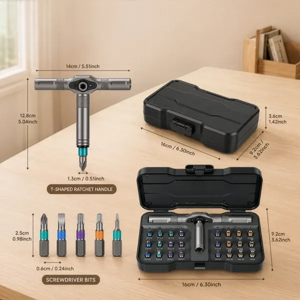 ⏳24-in-1 Multi-Purpose Ratchet Screwdriver Set