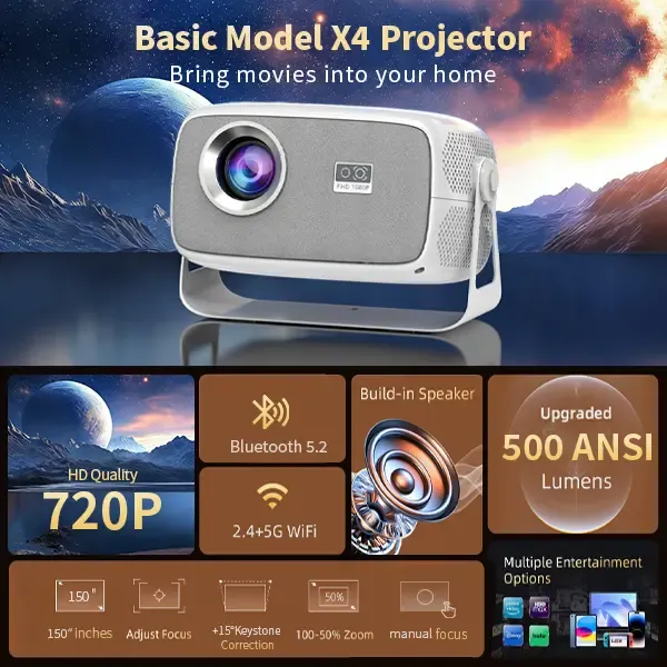 X4 Projector - 800 ANSI Lumens