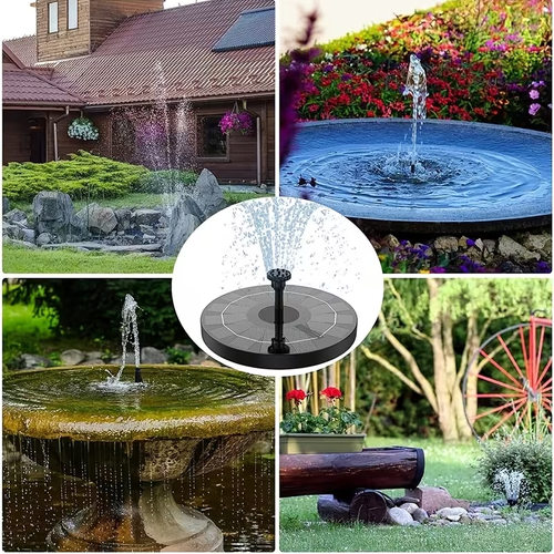 ☀️💦✨ SOLAR FLOATING WATER FOUNTAIN LAMP