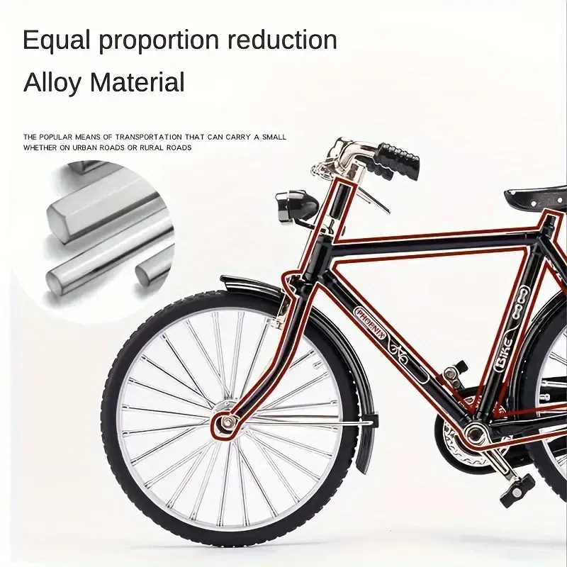 Vintage Alloy Bicycle Model Kit – DIY Retro Charm in 51 Pieces!