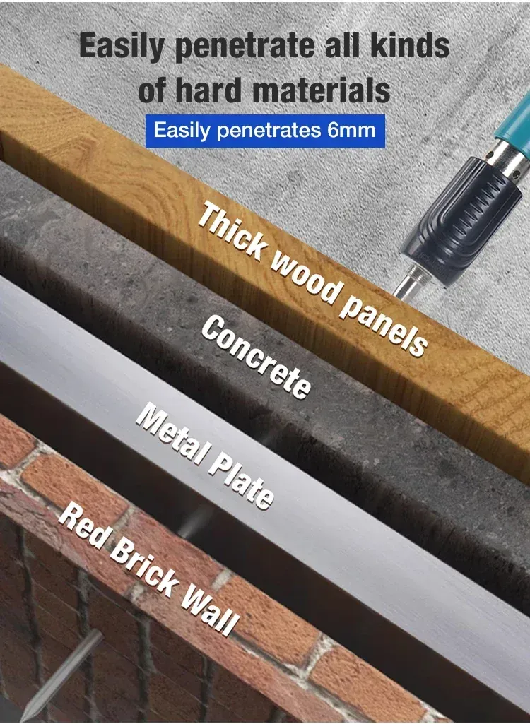 Manual Steel Nail Gun Adjustable Silence Wall Fastener