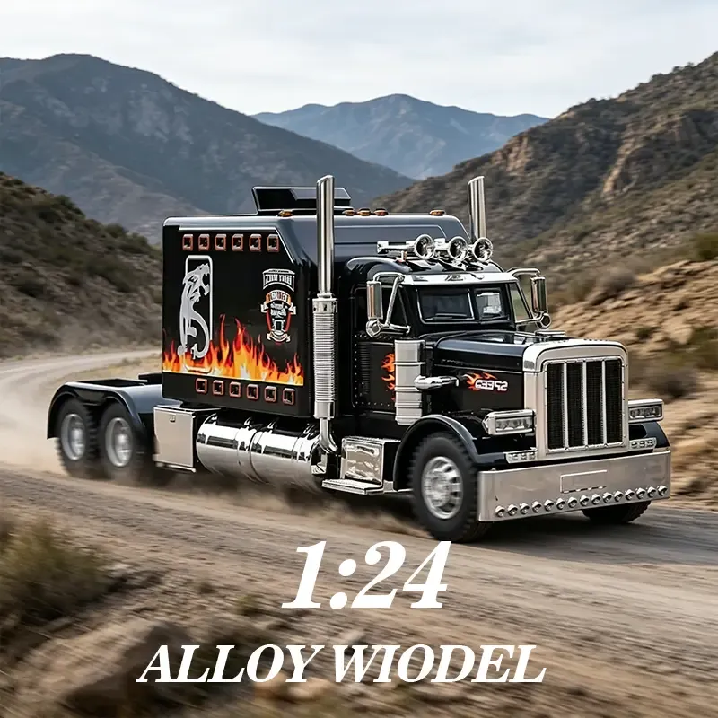 Interactive Realistic Heavy-Duty Semi-Truck Toy