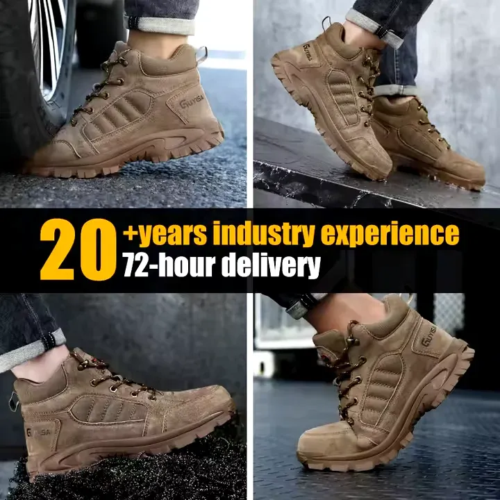 GUYISA Fashion Safety Shoes Light Weight Industrial Construction Work Shoes Non-slip Wear-resistant