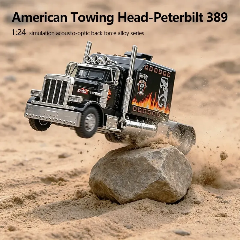 Interactive Realistic Heavy-Duty Semi-Truck Toy