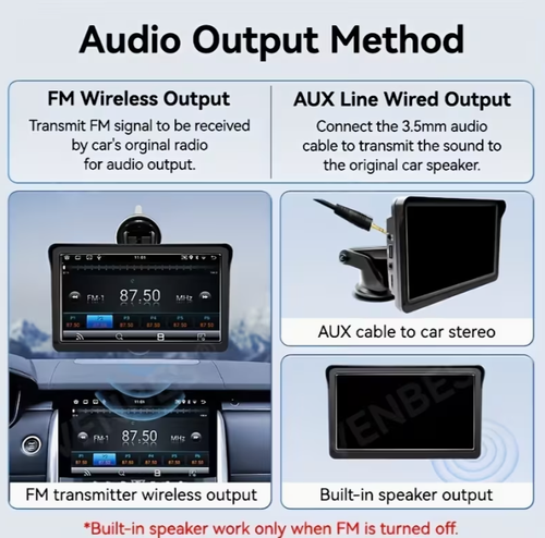 7-Inch Car Multimedia Player with HD Touchscreen