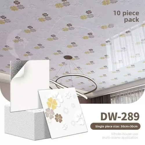 One set covers 9 square meters-3D self-adhesive wall tiles, peel-and-stick tile stickers, 30×30 cm,100PCS  2 mm thick waterproof and oil-proof