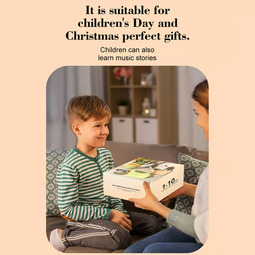 🎶Children's Phonograph (Includes 98 Cards & 8 Recording Cards) 💖