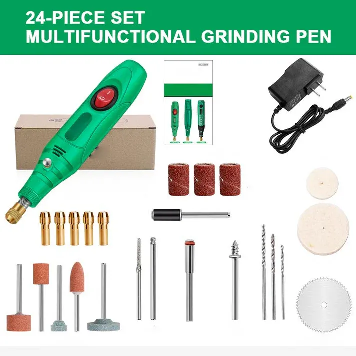 Rechargeable Rotary Tool – Cut, Polish, Grind Like a Pro! 198-in-1 Tool Set
