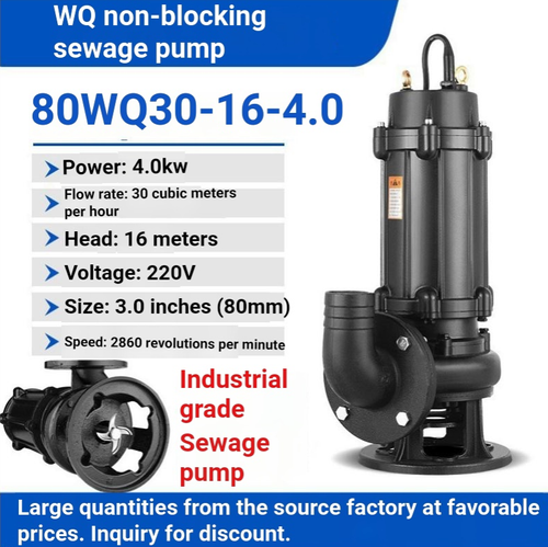 🔥 WQ Submersible Sewage Pump – Powerful Water Drainage Solution! 💧⚡