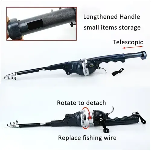 🔥🦐 All-in-one telescopic fishing rod set + 21 lure accessories copy