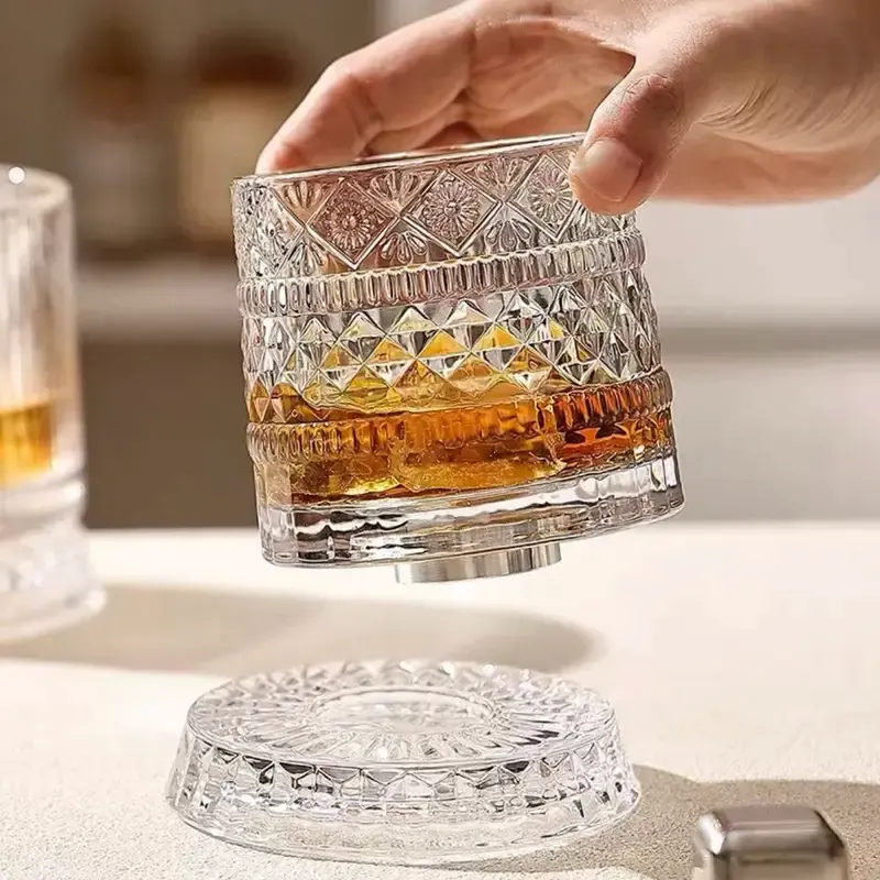 🔥360° rotating crystal wine glass🥃
