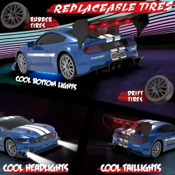 Electric remote-controlled drift car, high-speed racing car