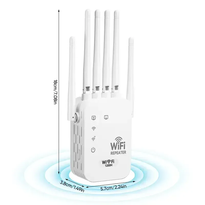 🏠 1200Mbps WiFi Extender – Covers 10,000 Sq.Ft, 100 Devices & Dual Band Boost 🌐