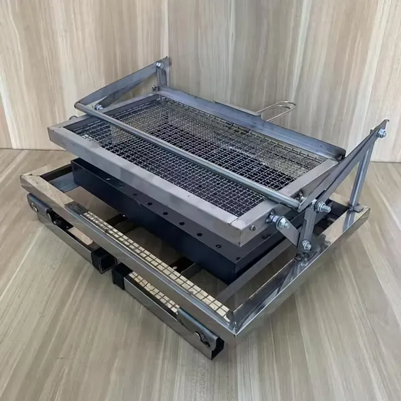 Portable 360° rotating grill, suitable for camping, outdoor adventure, easy to disassemble