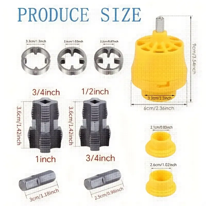 12pcs Steel Pipe Threading Tool Set