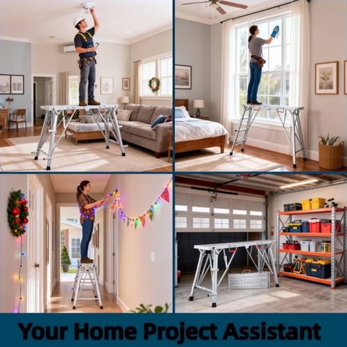 Portable Adjustable Height Support Platform