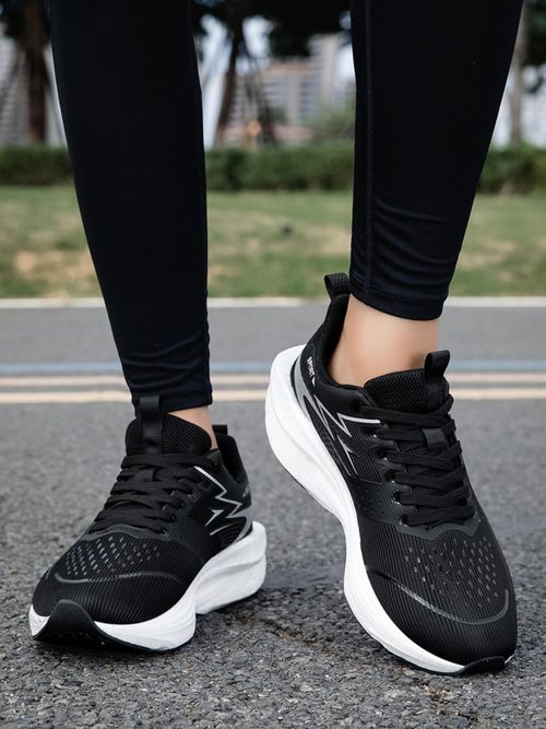 Men's Fashion Lightweight Casual Shoes, Soft Comfortable Lining, Light Cushioning, Strong Grip Sole, Ideal for Running and Daily Wear, Colorblock Sporty Running Shoes