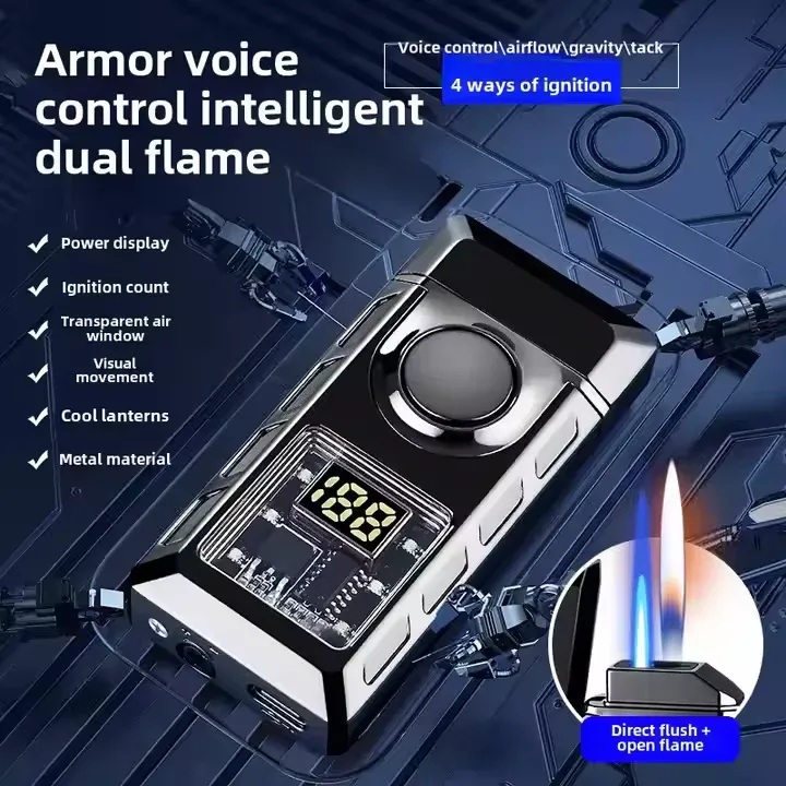 Creative Double Flame Inflatable Lighter