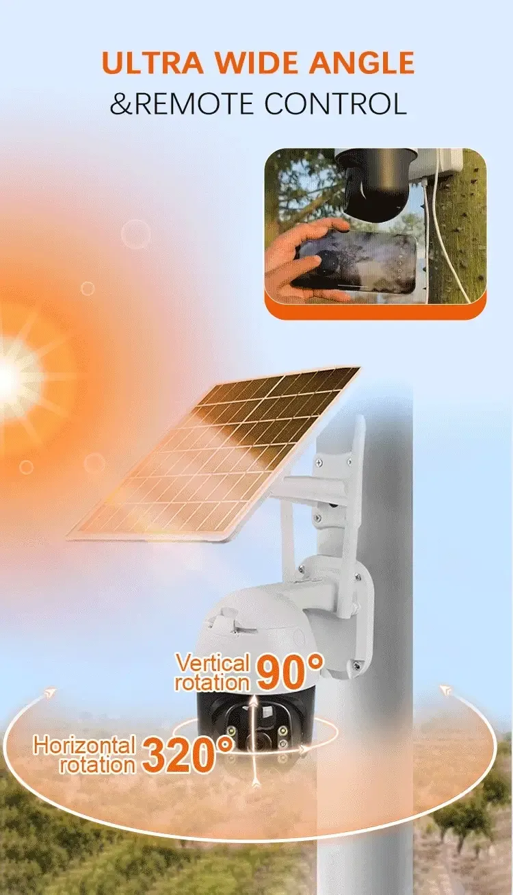 Smart Wireless Solar Surveillance Camera