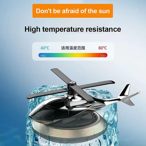 Metal solar helicopter air freshener v2.0