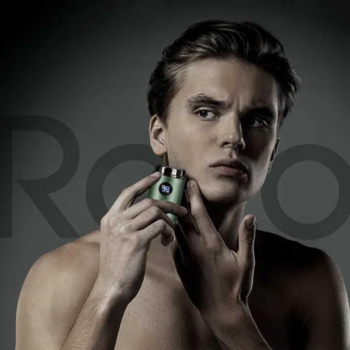 Powerful Mini Electric Shaver with Digital Display