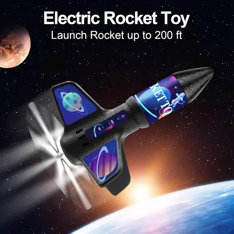 Electric rocket launcher toy