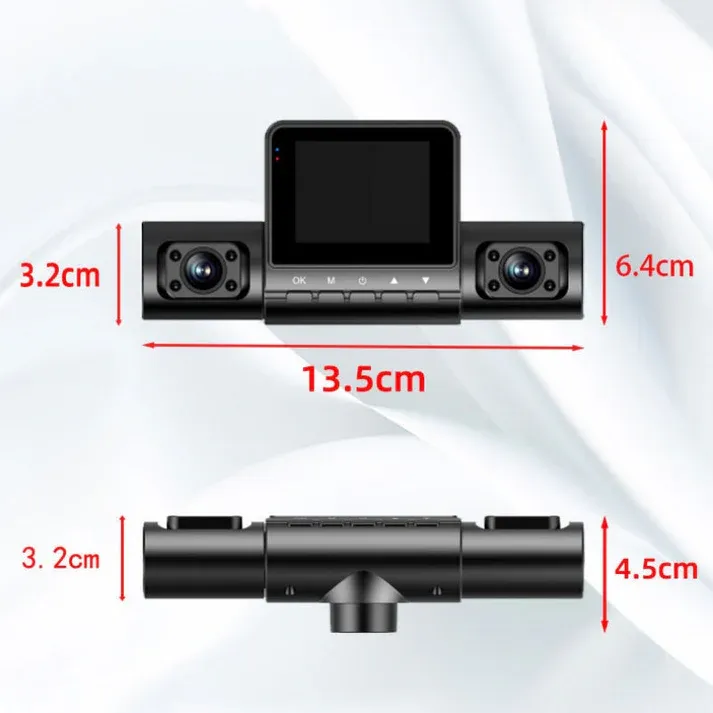 🚗1080P 4-channel car camera with night vision