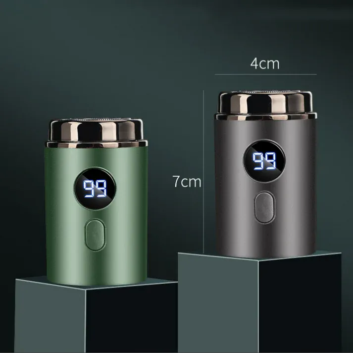 Powerful Mini Electric Shaver with Digital Display