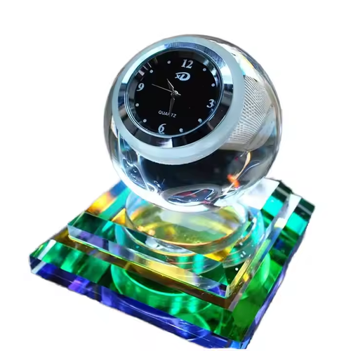 Crystal Ball Clock Car Interior Decoration Crystal Ball Clock Car Votive Perfume Holder