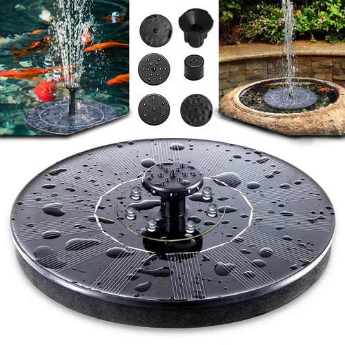 ☀️💦✨ SOLAR FLOATING WATER FOUNTAIN LAMP