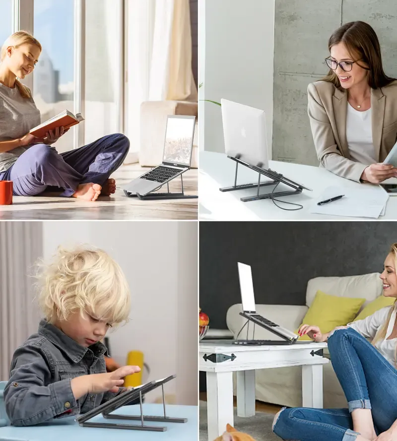 Mukiya 8 in 1 USB C Laptop Docking Station Stand with 4K HDMI