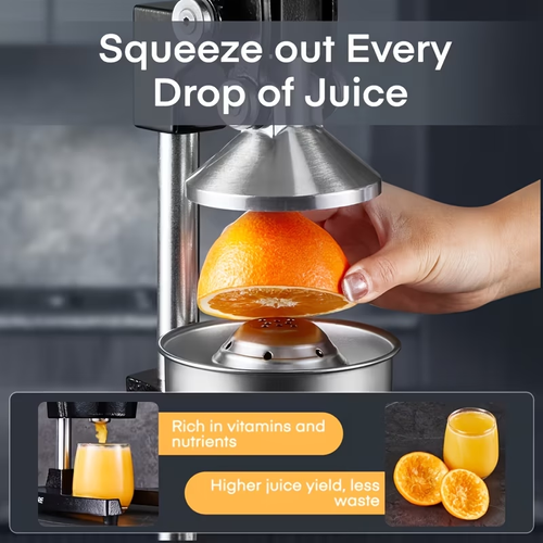 Heavy-Duty Cast Iron Manual Juicer – Powerful Hand Press Juice Extractor