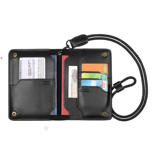 Fitron Cowhide multifunctional wallet passport bag travel ticket storage passport holder