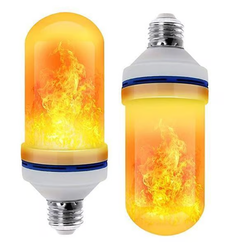 LED Flame Light Bulb With Gravity Sensing Effect (Two PCS)
