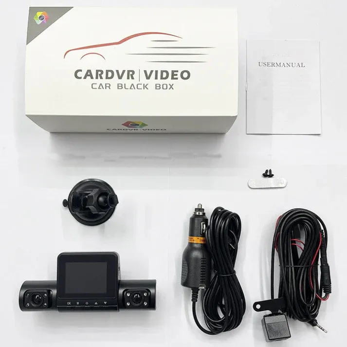 🚗1080P 4-channel car camera with night vision
