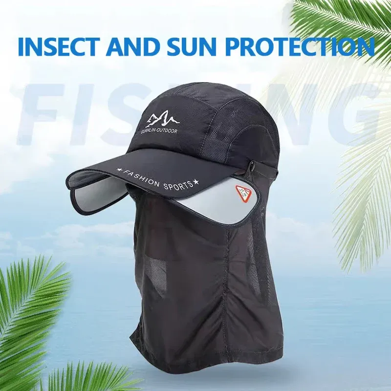 All-in-One Outdoor Hat – Foldable Brim, Neck Cover & Cool Comfort for Any Adventure!