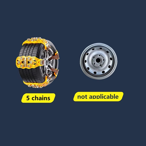 🚗 10PCS Universal Anti-Slip Tire Chains – Easy-Install Traction Chains for Mud, Sand & Off-Road Driving