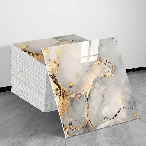 Self-Adhesive Waterproof Faux Marble Finish Marble Wall Stickers.30×30 cm,50PCS 2 mm thick