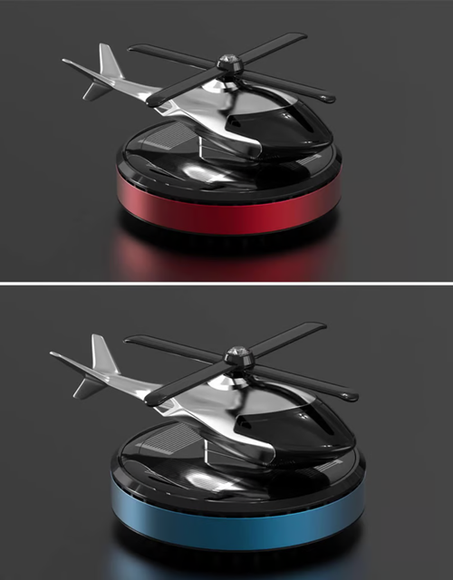 Metal solar helicopter air freshener v2.0