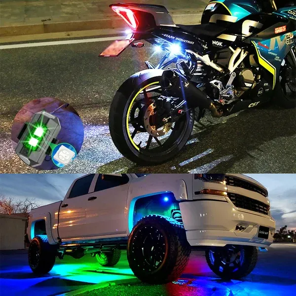 🔥 Wireless Mini Strobe LED Warning Light for Vehicles🔥(8pcs)