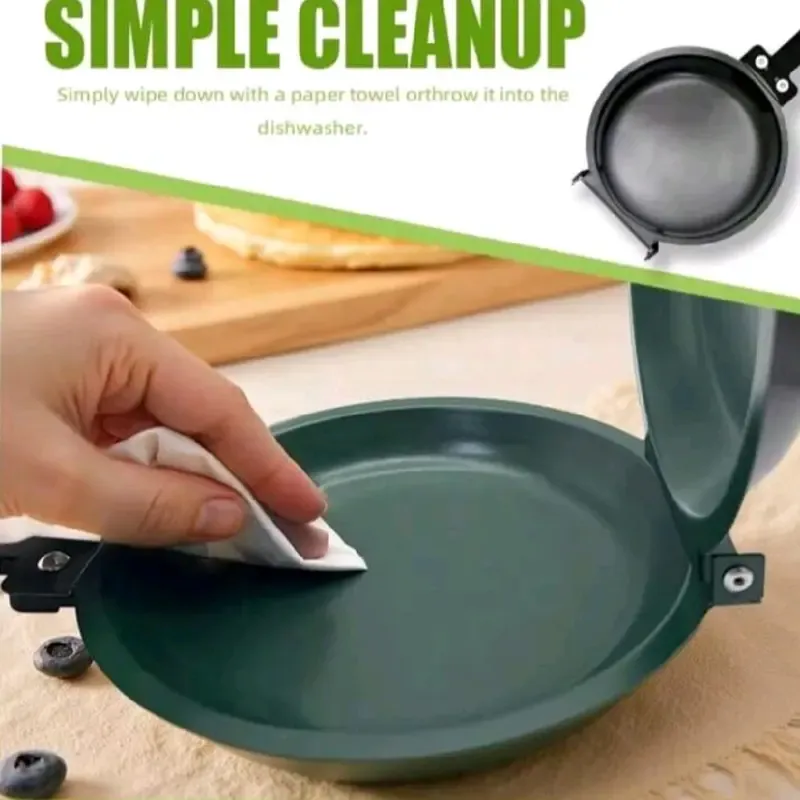 🍳🔥 DOUBLE-SIDED NON-STICK FRYING PAN – EASY FLIP & PERFECT COOKING! 🔥🍳