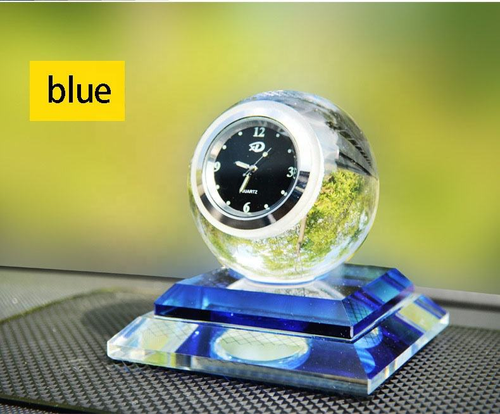 Crystal Ball Clock Car Interior Decoration Crystal Ball Clock Car Votive Perfume Holder
