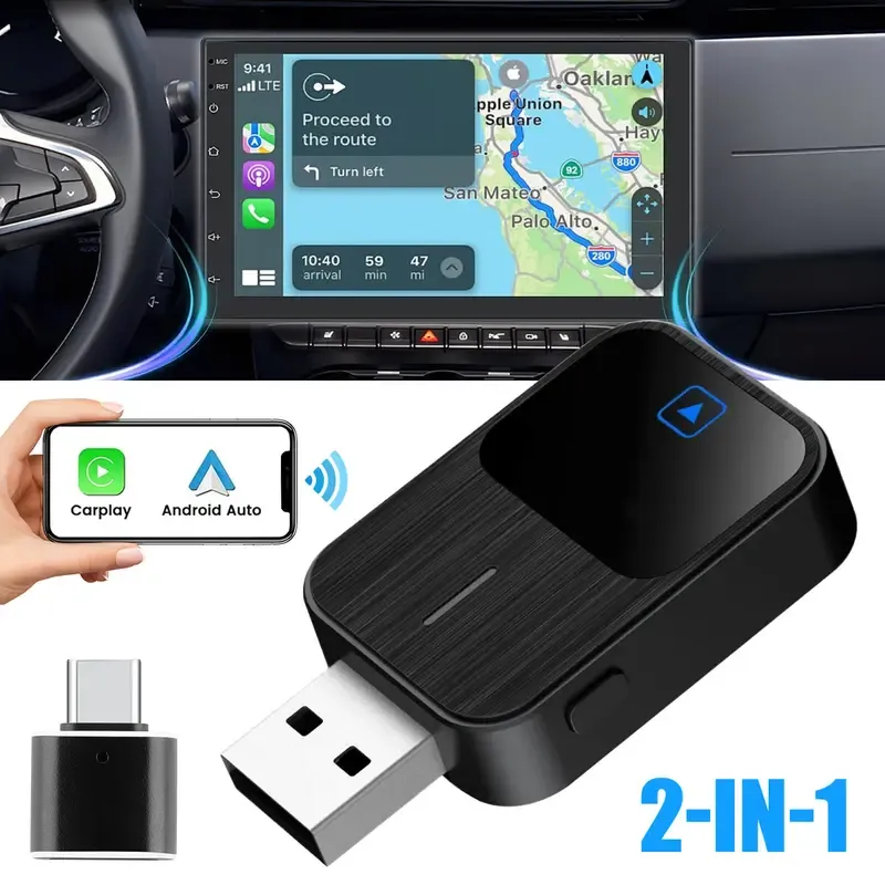 Wireless CarPlay box with USB interface