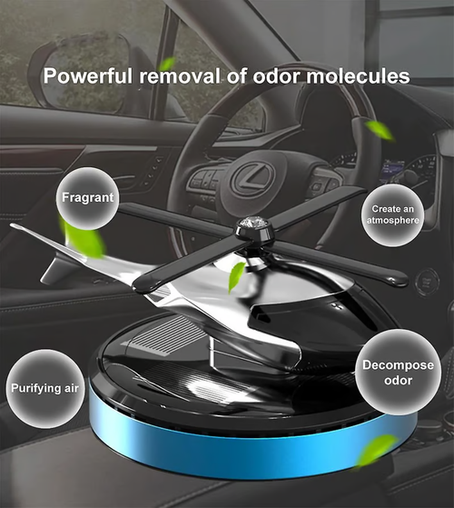 Metal solar helicopter air freshener v2.0
