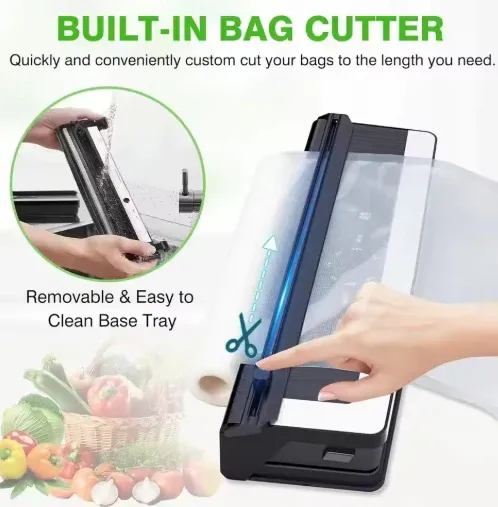 8-in-1 Vacuum Sealer Machine With Built-in Cutter & Multiple Sealing Modes