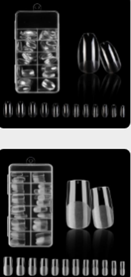 120pcs Semi-Matte Full Adhesive Transparent Box