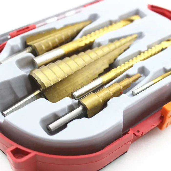 Step drill groove saw drill set (6 pieces)