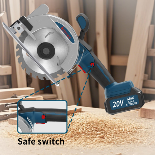🔥 5 Brushless Cordless Circular Saw – 6900RPM High-Speed Cutting Tool with Battery   Charger