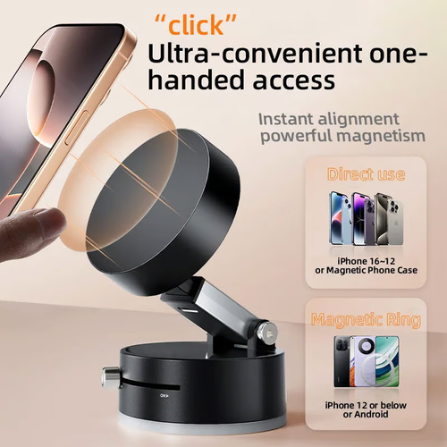 🎁 Vacuum Suction Magnetic Phone Stand