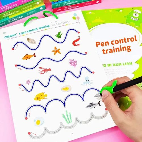 Magical Sank Pen Control Training Book Children Preschool Pen Control Magical Tracing Workbook